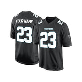 Custom Black-White Authentic Football Jersey
